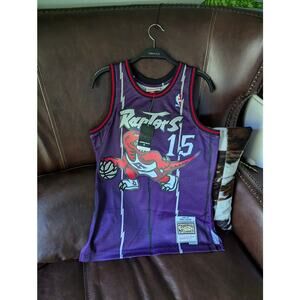Men's Mitchell & Ness NBA Toronto Raptors Vince Carter 1998 Swingman Road Jersey